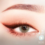 [TẶNG KÈM QUÀ] Lens mắt xám tây sáng SOG - Angel Eyes chất liệu Silicone - GDIA 13.3 - Độ cận 0-6